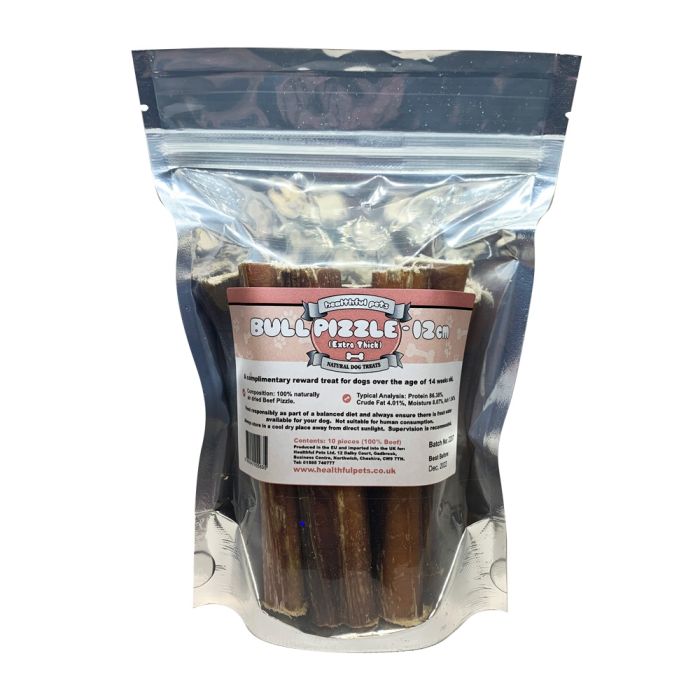 Healthful Pets Jumbo Bull Pizzle Extra Thick Bully Sticks 12 cm 10 pieces