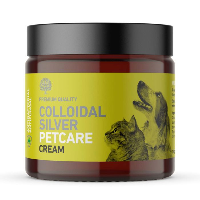 Colloidal Silver for Pets Antifungal Antibacterial Silver Cream 100mls. Delivered by Healthful Pets