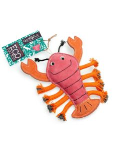 Green & Wild's Larry The Lobster Eco Dog Toy