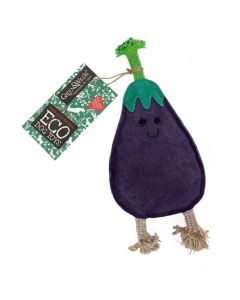 Green & Wilds Austin the Aubergine Eco Dog Toy