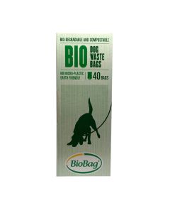 BioBag Compostable Dog Waste Bags, 40 