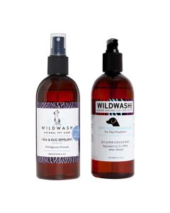 WildWash Pro Shampoo and Spray for Dogs and Horses Flea & Tick Repellent