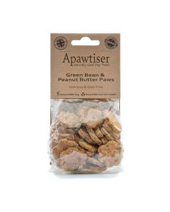 Apawtiser Green Bean & Peanut Butter Paws 100g