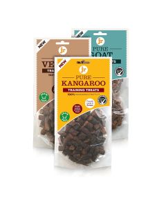 3 flavours, Kangaroo, Vension & Goat