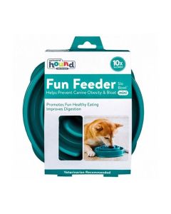 Outward Hound Fun Feeder Slo Bowl Teal