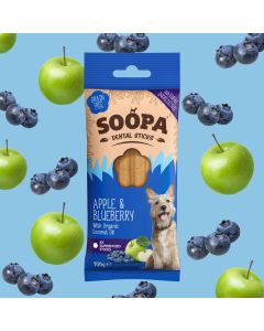 Soopa Dog Dental Sticks - Apple & Blueberry (4 pack)