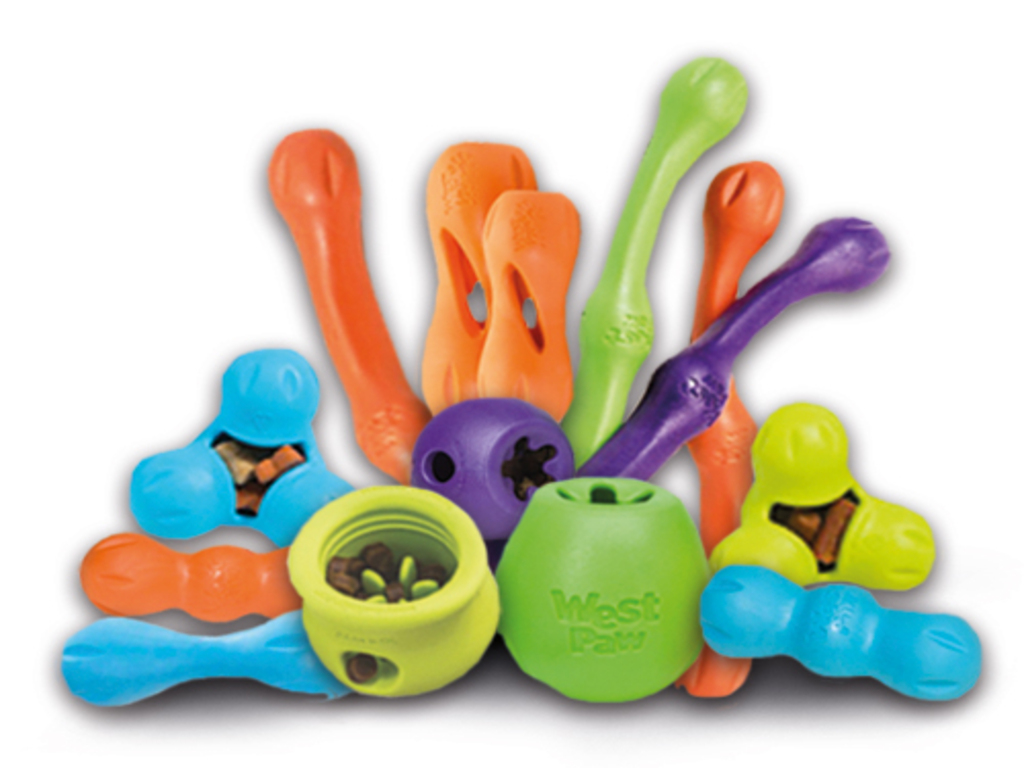 a range of West Paw Dog Toys