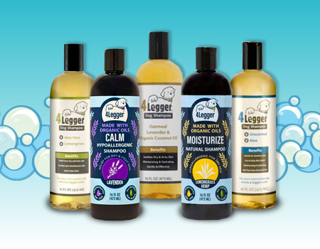 4-Legger range of shampoos